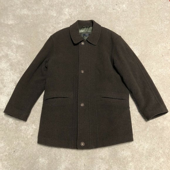 Mario Valente Cashmere Wool Brown Men's Coat 38 - Picture 1 of 8